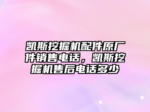 凱斯挖掘機(jī)配件原廠件銷售電話，凱斯挖掘機(jī)售后電話多少