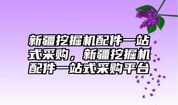 新疆挖掘機配件一站式采購，新疆挖掘機配件一站式采購平臺