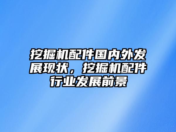 挖掘機(jī)配件國(guó)內(nèi)外發(fā)展現(xiàn)狀，挖掘機(jī)配件行業(yè)發(fā)展前景