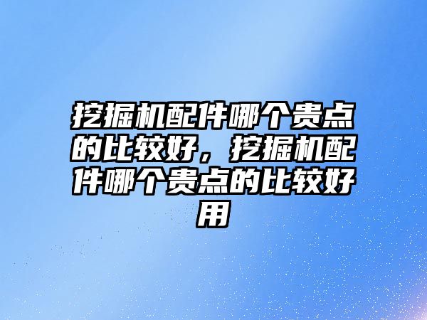 挖掘機配件哪個貴點的比較好，挖掘機配件哪個貴點的比較好用