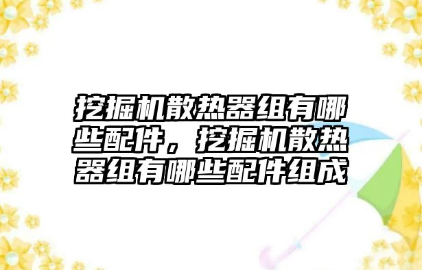 挖掘機散熱器組有哪些配件，挖掘機散熱器組有哪些配件組成