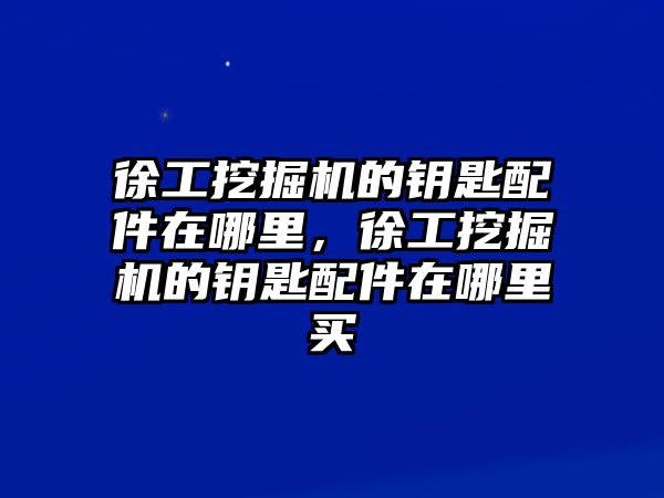 徐工挖掘機的鑰匙配件在哪里，徐工挖掘機的鑰匙配件在哪里買