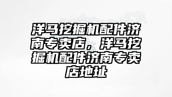 洋馬挖掘機配件濟南專賣店，洋馬挖掘機配件濟南專賣店地址