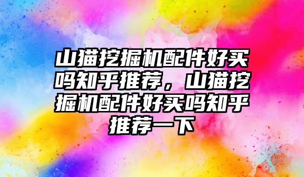 山貓挖掘機配件好買嗎知乎推薦，山貓挖掘機配件好買嗎知乎推薦一下