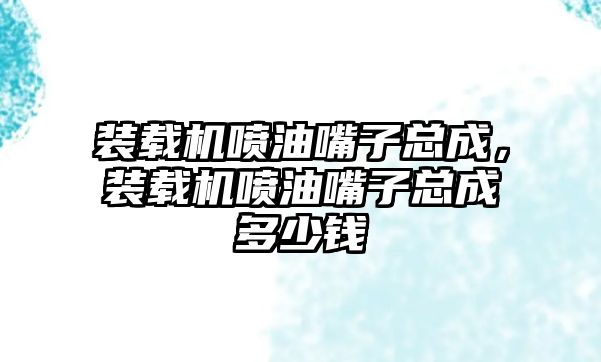 裝載機噴油嘴子總成，裝載機噴油嘴子總成多少錢