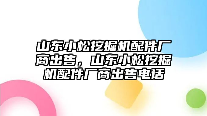 山東小松挖掘機配件廠商出售，山東小松挖掘機配件廠商出售電話