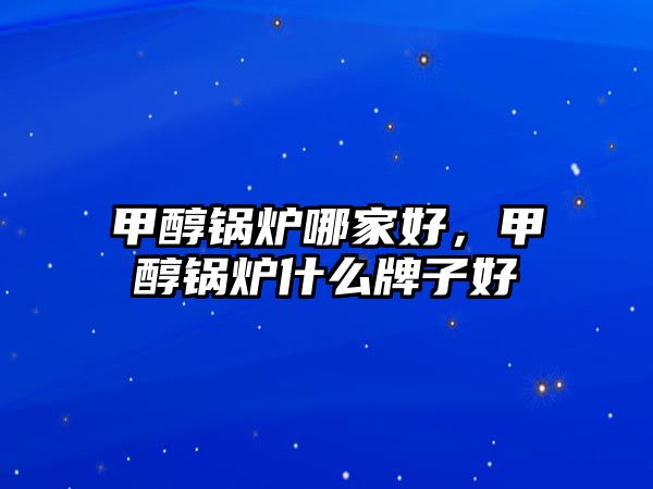 甲醇鍋爐哪家好，甲醇鍋爐什么牌子好