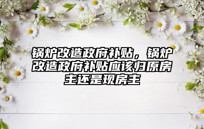 鍋爐改造政府補貼，鍋爐改造政府補貼應(yīng)該歸原房主還是現(xiàn)房主