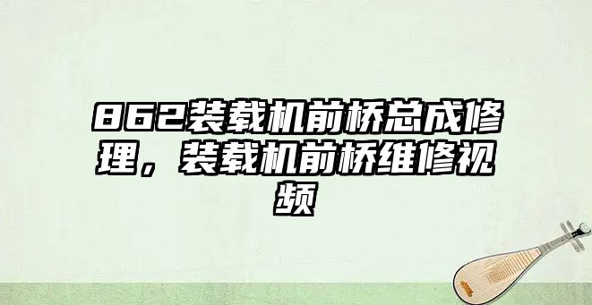 862裝載機前橋總成修理，裝載機前橋維修視頻