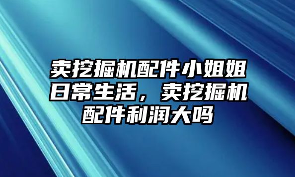 賣挖掘機(jī)配件小姐姐日常生活，賣挖掘機(jī)配件利潤(rùn)大嗎