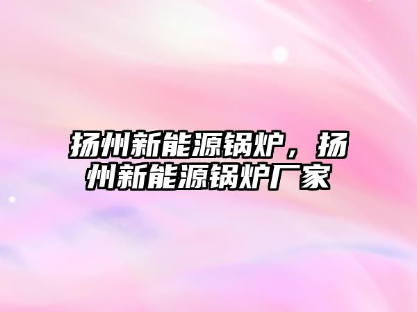 揚州新能源鍋爐，揚州新能源鍋爐廠家