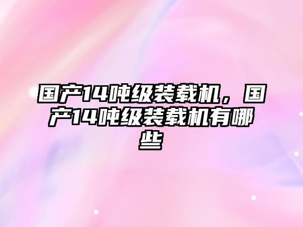 國(guó)產(chǎn)14噸級(jí)裝載機(jī)，國(guó)產(chǎn)14噸級(jí)裝載機(jī)有哪些