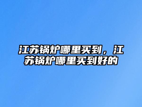 江蘇鍋爐哪里買到，江蘇鍋爐哪里買到好的