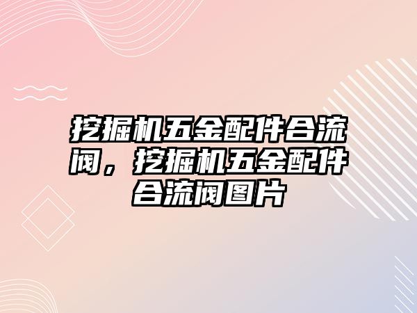 挖掘機(jī)五金配件合流閥，挖掘機(jī)五金配件合流閥圖片