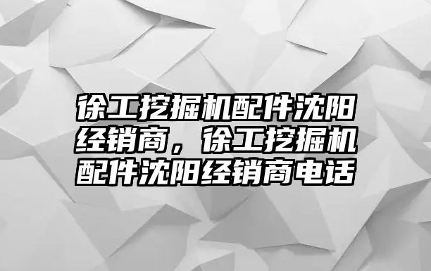 徐工挖掘機配件沈陽經(jīng)銷商，徐工挖掘機配件沈陽經(jīng)銷商電話