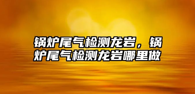 鍋爐尾氣檢測(cè)龍巖，鍋爐尾氣檢測(cè)龍巖哪里做