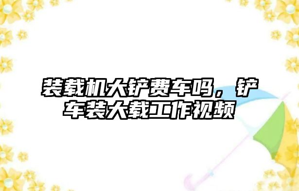 裝載機大鏟費車嗎，鏟車裝大載工作視頻