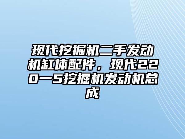 現(xiàn)代挖掘機(jī)二手發(fā)動機(jī)缸體配件，現(xiàn)代220一5挖掘機(jī)發(fā)動機(jī)總成