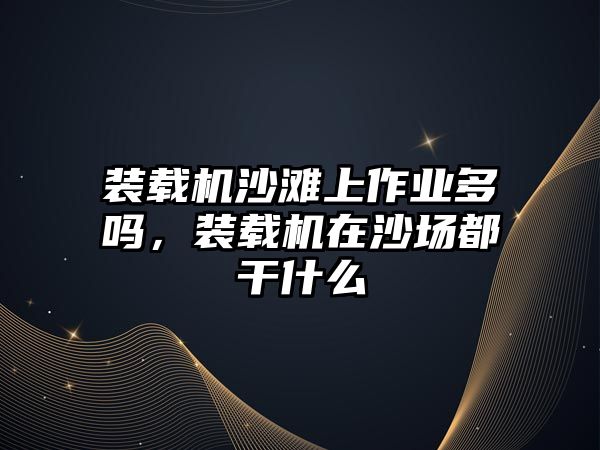 裝載機沙灘上作業(yè)多嗎，裝載機在沙場都干什么