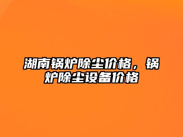 湖南鍋爐除塵價格，鍋爐除塵設備價格