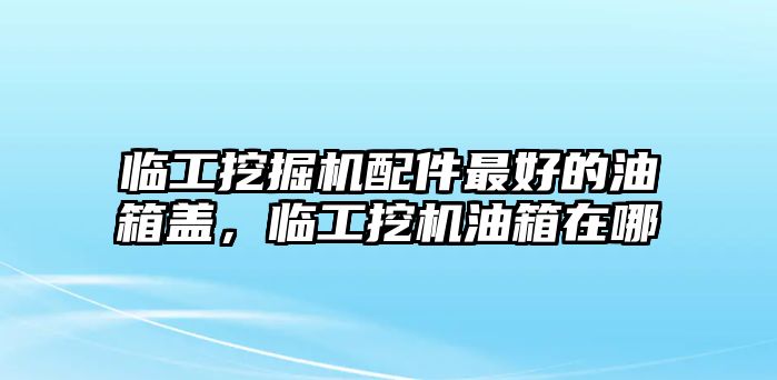 臨工挖掘機配件最好的油箱蓋，臨工挖機油箱在哪