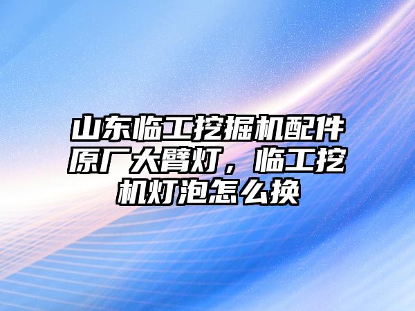 山東臨工挖掘機(jī)配件原廠大臂燈，臨工挖機(jī)燈泡怎么換