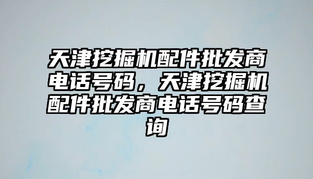 天津挖掘機配件批發(fā)商電話號碼，天津挖掘機配件批發(fā)商電話號碼查詢