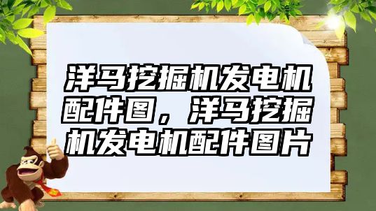 洋馬挖掘機發(fā)電機配件圖，洋馬挖掘機發(fā)電機配件圖片