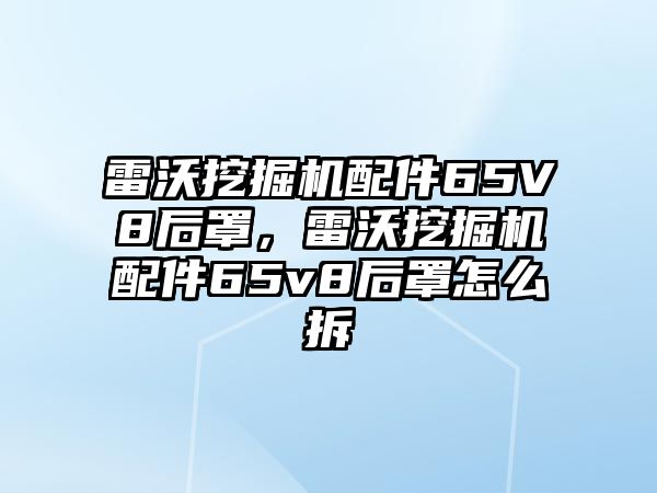 雷沃挖掘機配件65V8后罩，雷沃挖掘機配件65v8后罩怎么拆