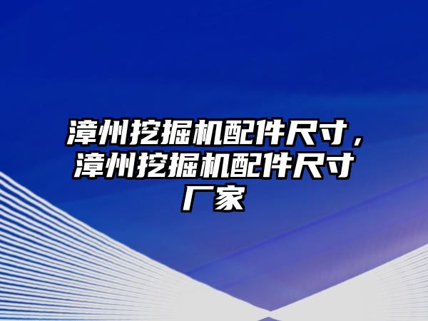 漳州挖掘機配件尺寸，漳州挖掘機配件尺寸廠家