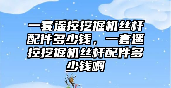 一套遙控挖掘機(jī)絲桿配件多少錢，一套遙控挖掘機(jī)絲桿配件多少錢啊