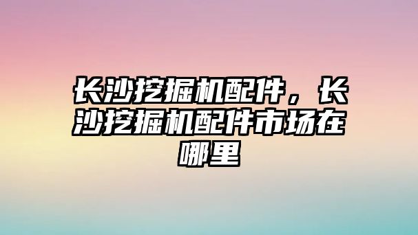 長沙挖掘機配件，長沙挖掘機配件市場在哪里