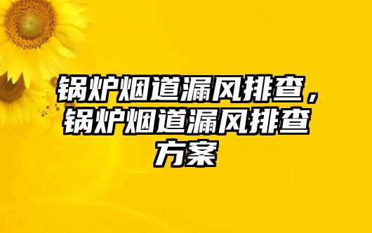 鍋爐煙道漏風(fēng)排查，鍋爐煙道漏風(fēng)排查方案