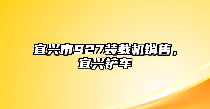 宜興市927裝載機銷售，宜興鏟車