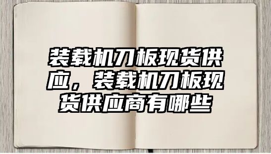 裝載機(jī)刀板現(xiàn)貨供應(yīng)，裝載機(jī)刀板現(xiàn)貨供應(yīng)商有哪些