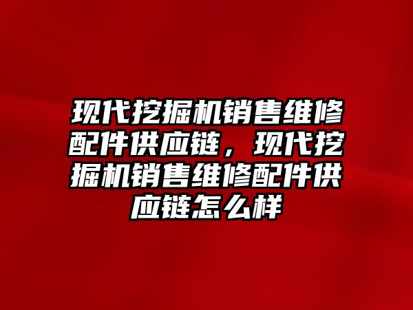 現(xiàn)代挖掘機銷售維修配件供應鏈，現(xiàn)代挖掘機銷售維修配件供應鏈怎么樣