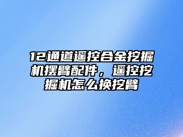 12通道遙控合金挖掘機擺臂配件，遙控挖掘機怎么換挖臂