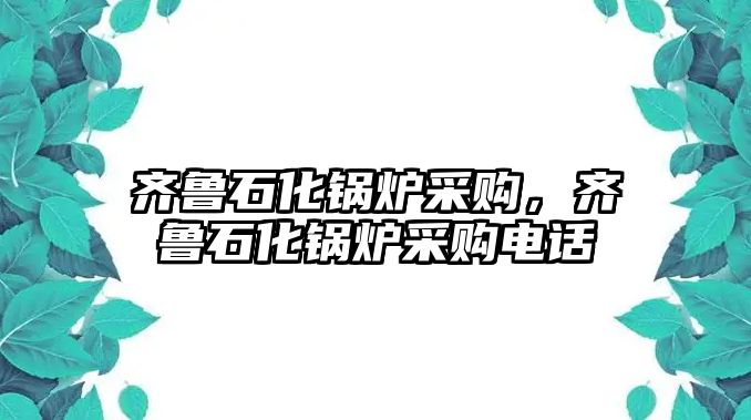 齊魯石化鍋爐采購，齊魯石化鍋爐采購電話