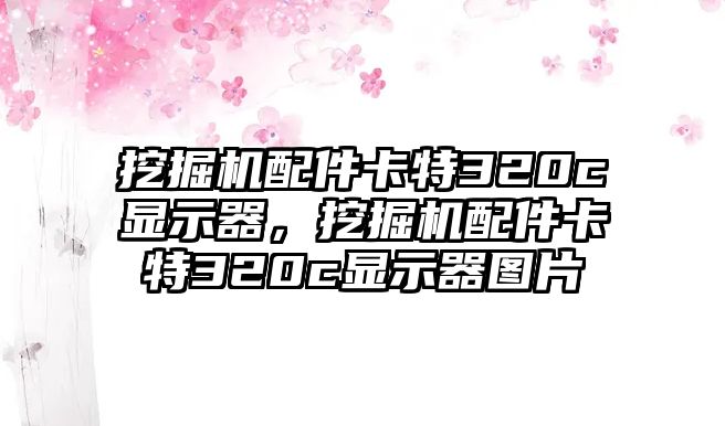 挖掘機配件卡特320c顯示器，挖掘機配件卡特320c顯示器圖片