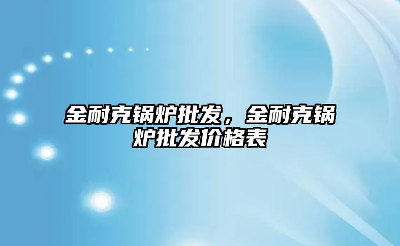 金耐克鍋爐批發(fā)，金耐克鍋爐批發(fā)價(jià)格表