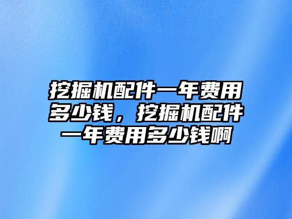 挖掘機(jī)配件一年費(fèi)用多少錢，挖掘機(jī)配件一年費(fèi)用多少錢啊