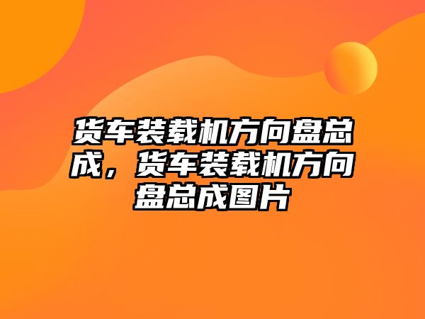 貨車裝載機(jī)方向盤(pán)總成，貨車裝載機(jī)方向盤(pán)總成圖片