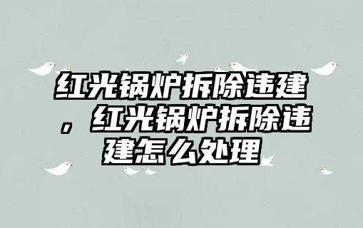 紅光鍋爐拆除違建，紅光鍋爐拆除違建怎么處理