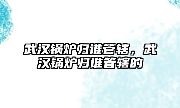 武漢鍋爐歸誰管轄，武漢鍋爐歸誰管轄的