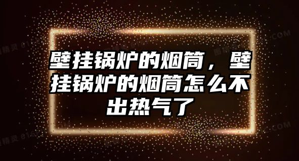 壁掛鍋爐的煙筒，壁掛鍋爐的煙筒怎么不出熱氣了