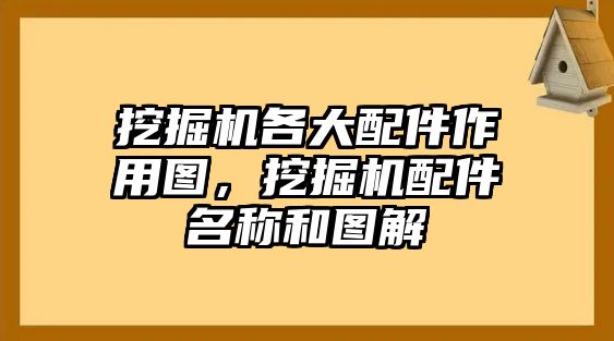 挖掘機各大配件作用圖，挖掘機配件名稱和圖解